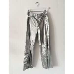 Helmut Lang Astro Foil Pant Size 0 NWT